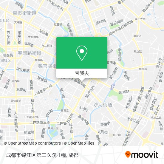 成都市锦江区第二医院-1幢地图
