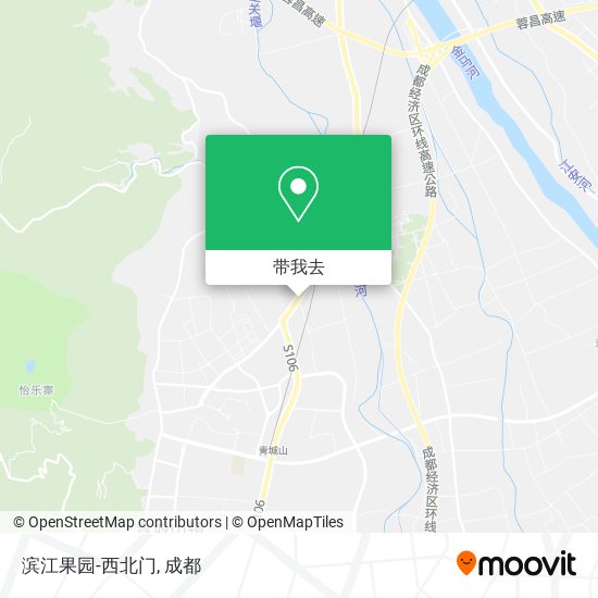 滨江果园-西北门地图