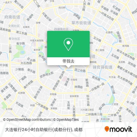 大连银行24小时自助银行(成都分行)地图