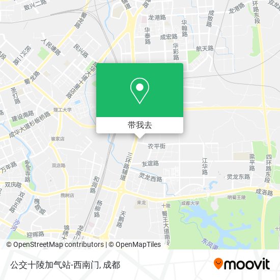 公交十陵加气站-西南门地图