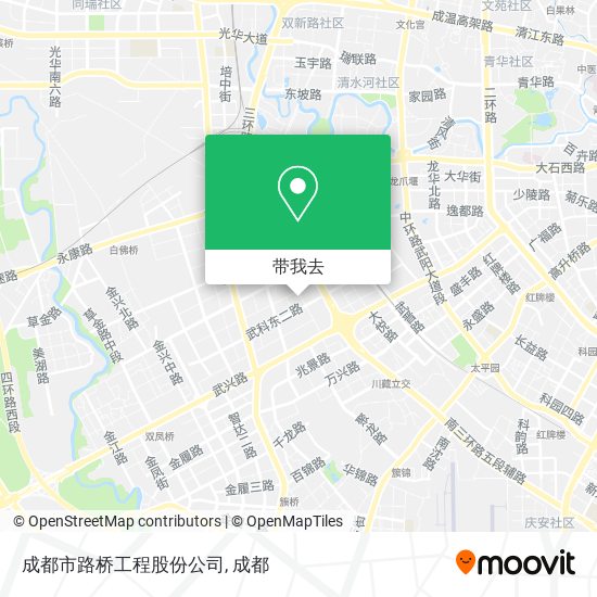 成都市路桥工程股份公司地图
