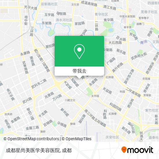 成都星尚美医学美容医院地图