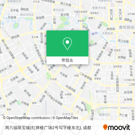 周六福珠宝城(红牌楼广场2号写字楼东北)地图
