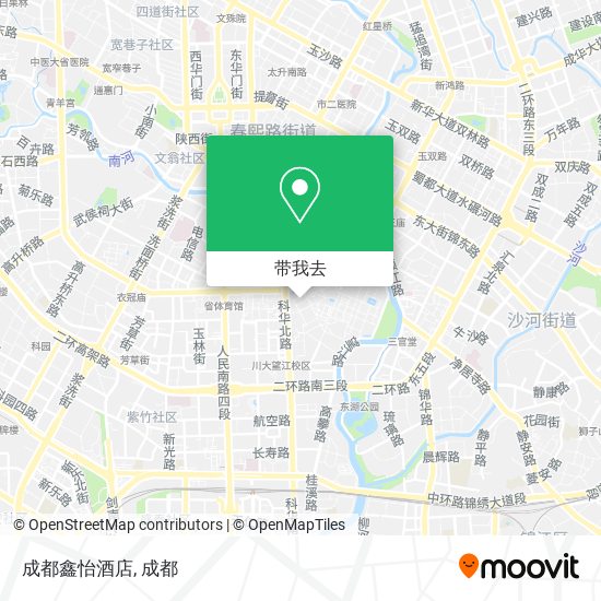 成都鑫怡酒店地图