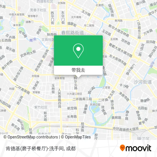 肯德基(磨子桥餐厅)-洗手间地图