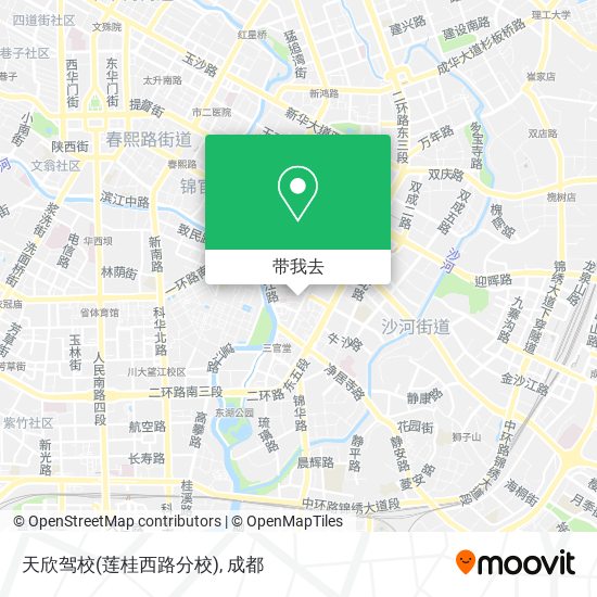 天欣驾校(莲桂西路分校)地图