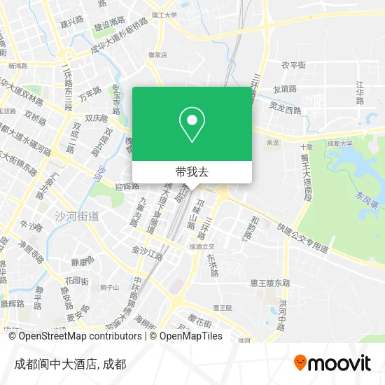 成都阆中大酒店地图