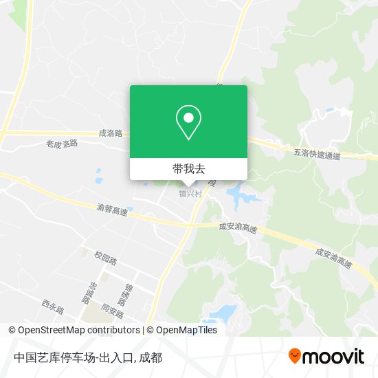 中国艺库停车场-出入口地图