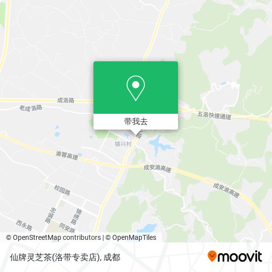 仙牌灵芝茶(洛带专卖店)地图