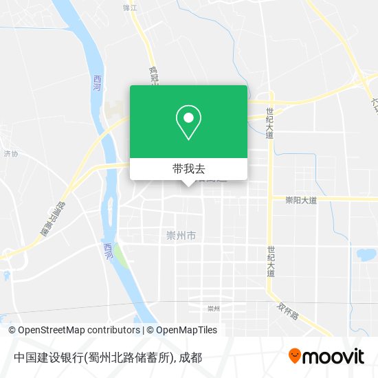 中国建设银行(蜀州北路储蓄所)地图