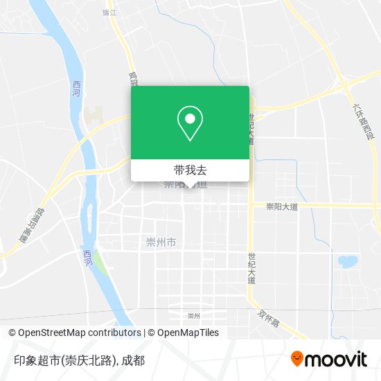 印象超市(崇庆北路)地图