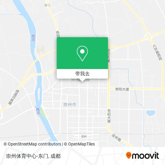 崇州体育中心-东门地图