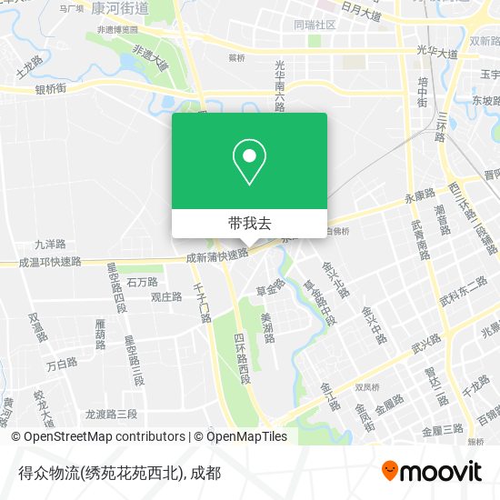 得众物流(绣苑花苑西北)地图