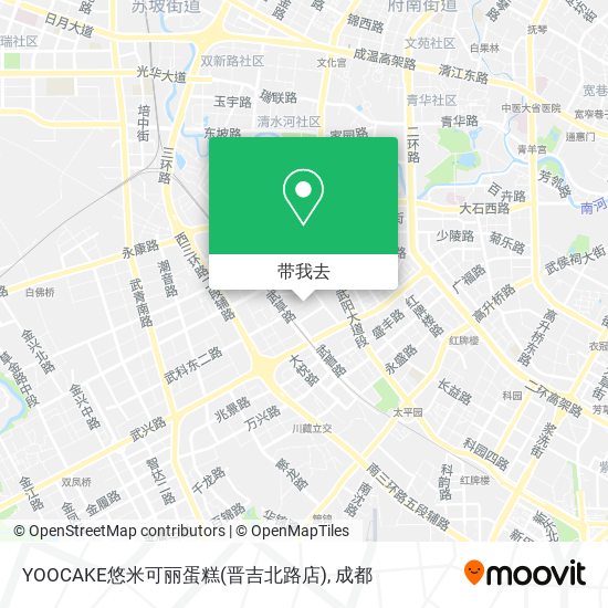 YOOCAKE悠米可丽蛋糕(晋吉北路店)地图