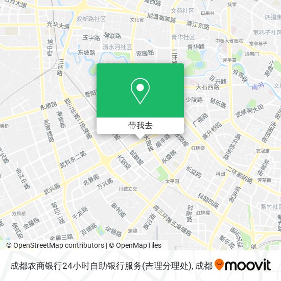 成都农商银行24小时自助银行服务(吉理分理处)地图