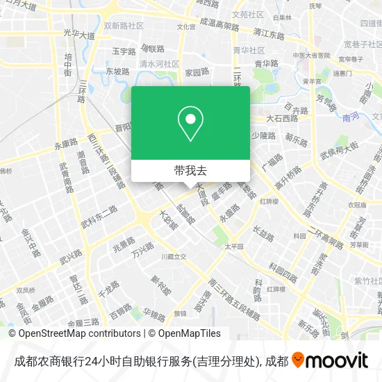 成都农商银行24小时自助银行服务(吉理分理处)地图