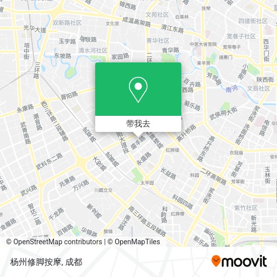 杨州修脚按摩地图