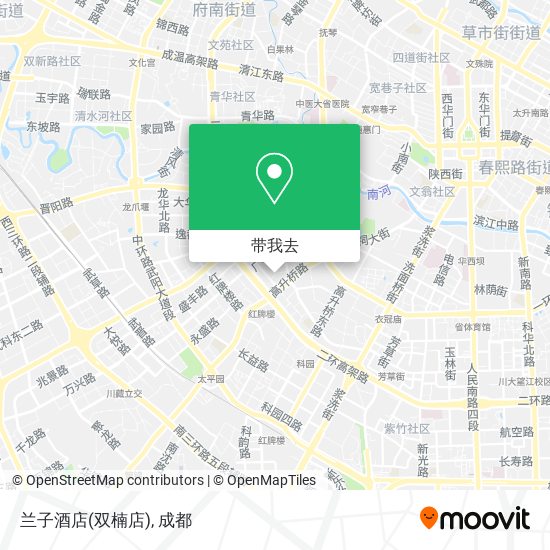 兰子酒店(双楠店)地图