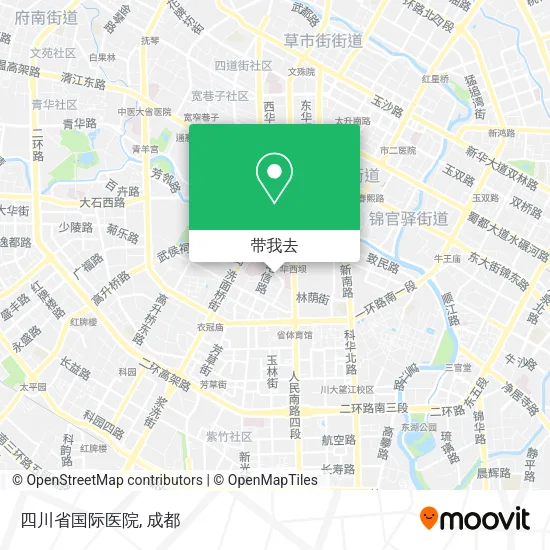 四川省国际医院地图