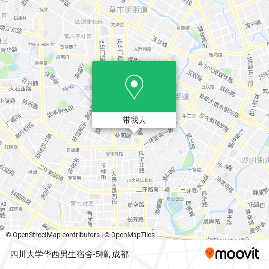四川大学华西男生宿舍-5幢地图