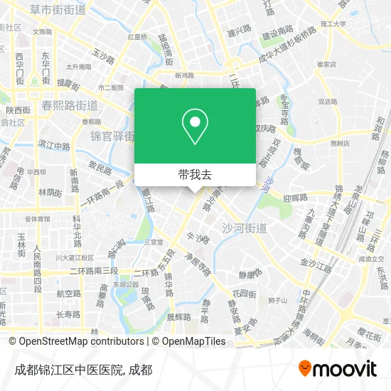 成都锦江区中医医院地图