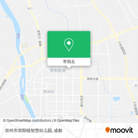 崇州市崇阳镇智慧幼儿园地图