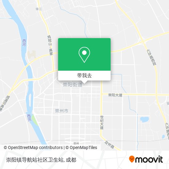 崇阳镇导航站社区卫生站地图