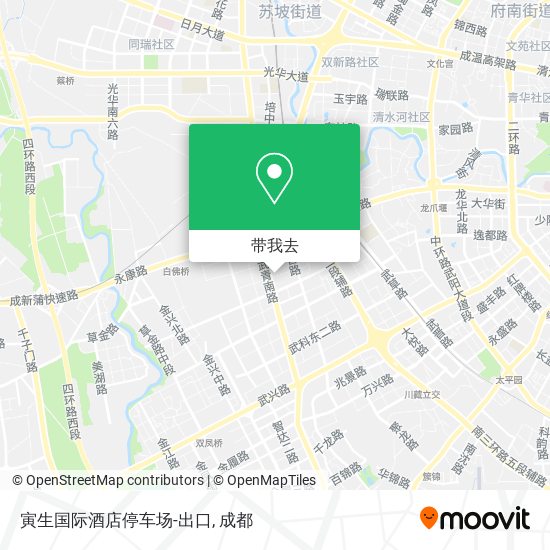 寅生国际酒店停车场-出口地图
