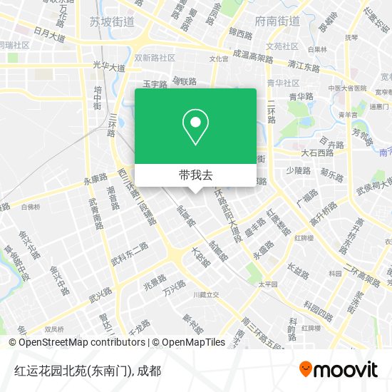 红运花园北苑(东南门)地图