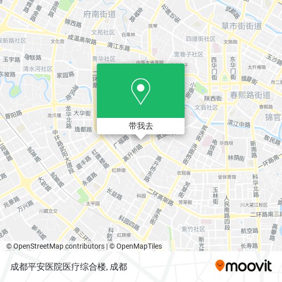 成都平安医院医疗综合楼地图