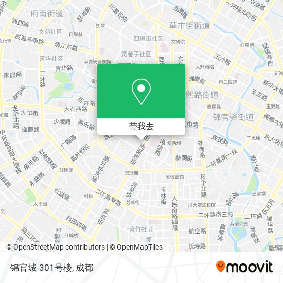 锦官城-301号楼地图
