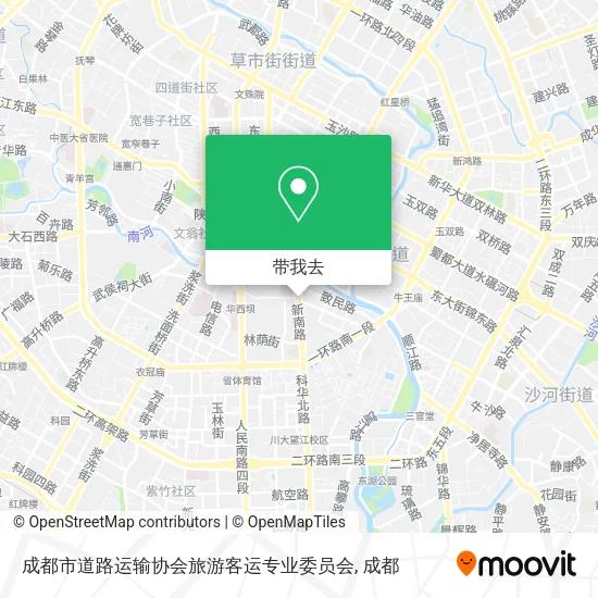 成都市道路运输协会旅游客运专业委员会地图