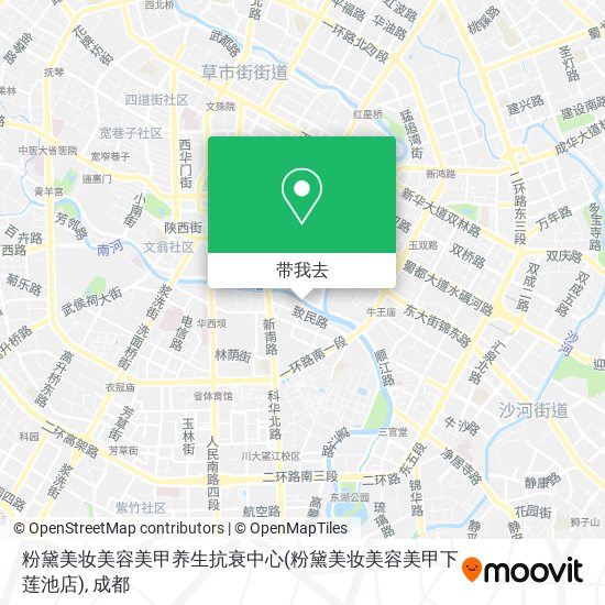 粉黛美妆美容美甲养生抗衰中心(粉黛美妆美容美甲下莲池店)地图