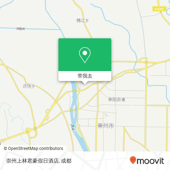 崇州上林君豪假日酒店地图
