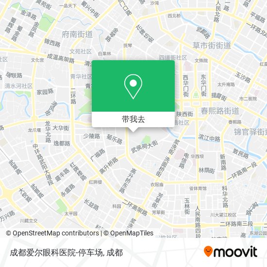 成都爱尔眼科医院-停车场地图