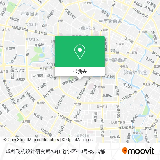 成都飞机设计研究所A3住宅小区-10号楼地图
