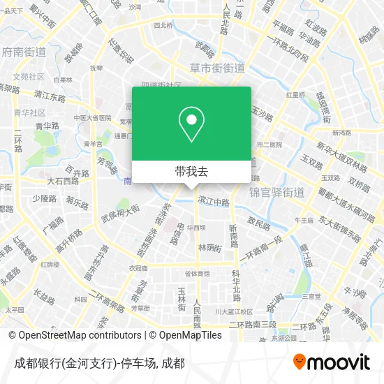 成都银行(金河支行)-停车场地图