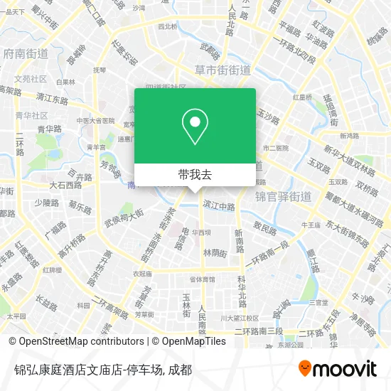 锦弘康庭酒店文庙店-停车场地图
