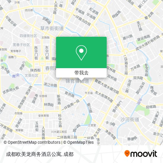 成都欧美龙商务酒店公寓地图
