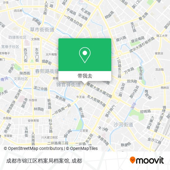 成都市锦江区档案局档案馆地图
