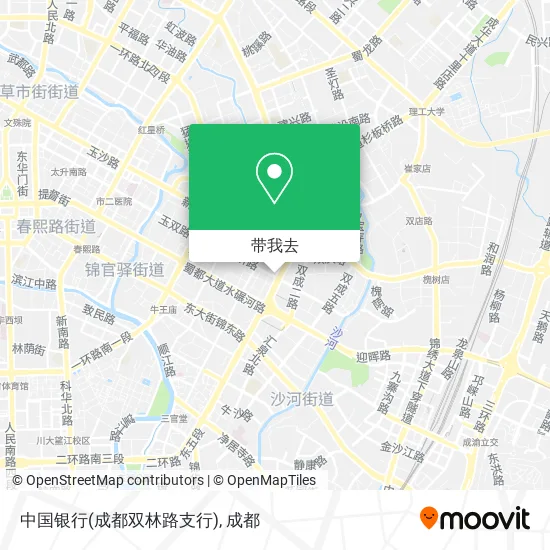 中国银行(成都双林路支行)地图