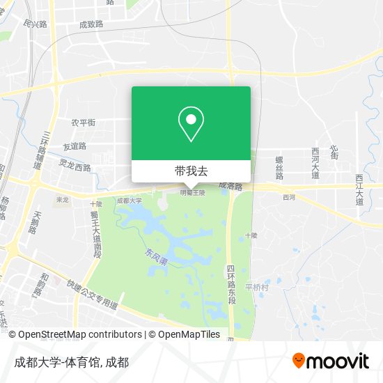 成都大学-体育馆地图