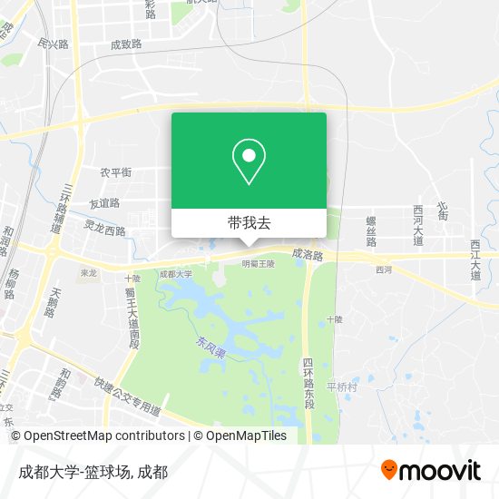成都大学-篮球场地图