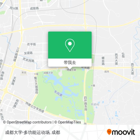成都大学-多功能运动场地图