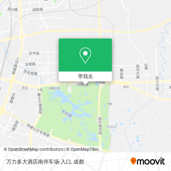 万力多大酒店南停车场-入口地图