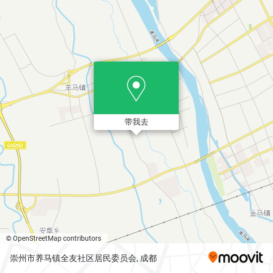 崇州市养马镇全友社区居民委员会地图