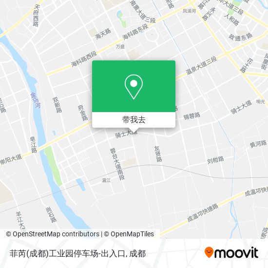 菲芮(成都)工业园停车场-出入口地图