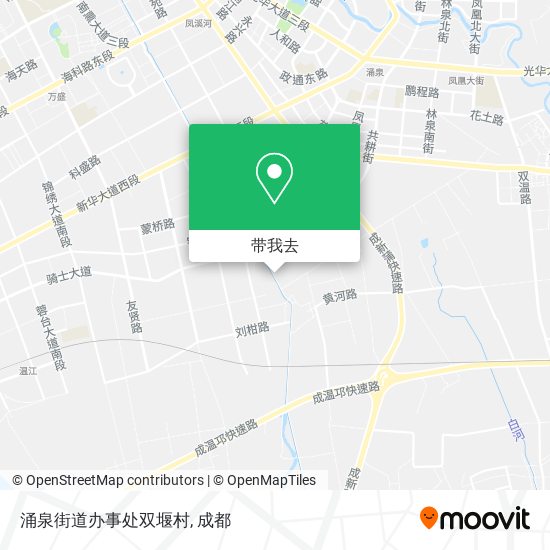 涌泉街道办事处双堰村地图