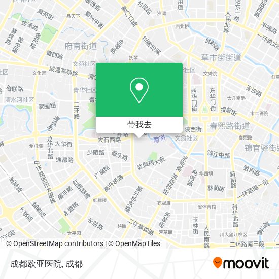 成都欧亚医院地图