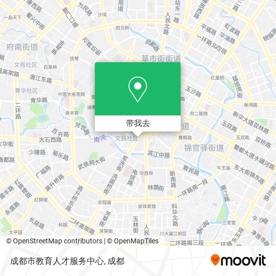 成都市教育人才服务中心地图